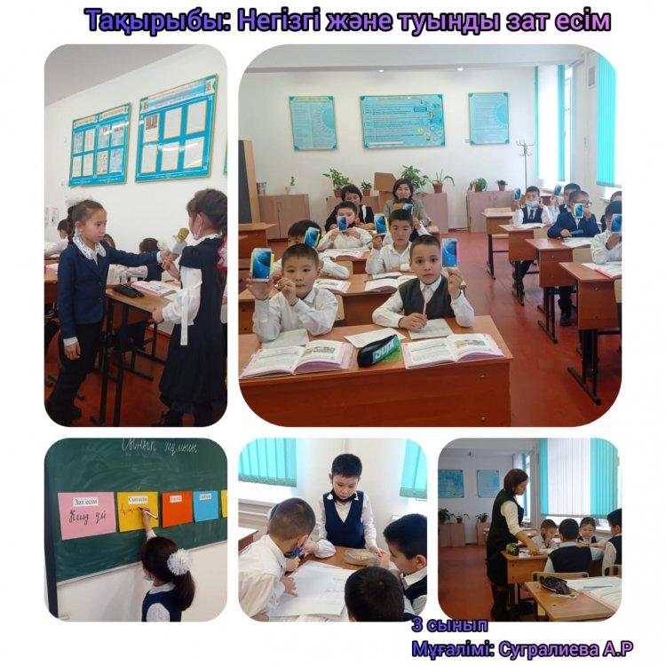 Қазақ тілі пәнінен " Негізгі және туынды зат есім" тақырыбында ашық сабақ, 2 сынып