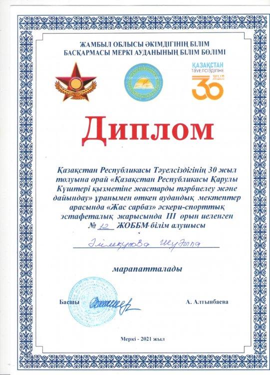 Әлімқұлова Щұғыла